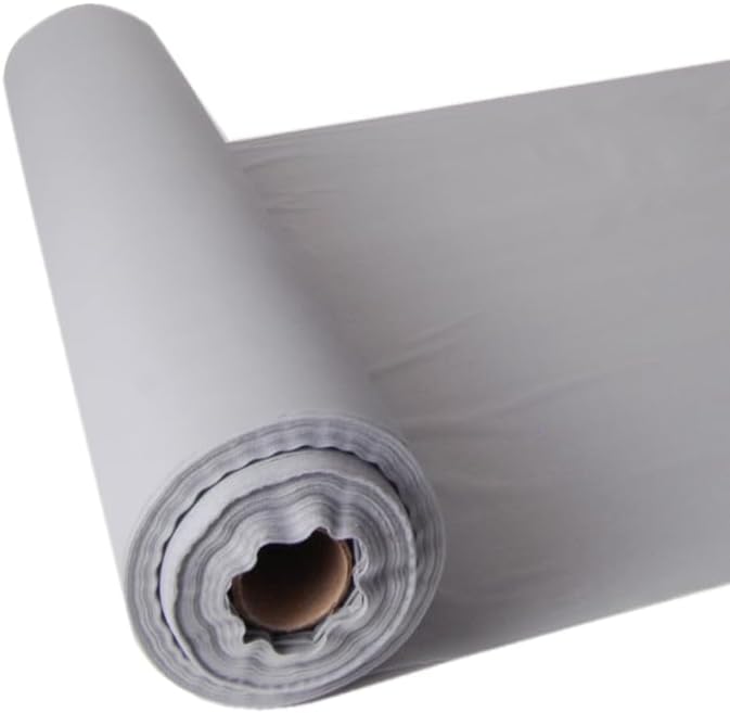 Craft And Party, Silver Plastic Table Cover Roll - 40in X 100 feet Heavy Duty Plastic Banquet Table Cover Roll. (Silver)