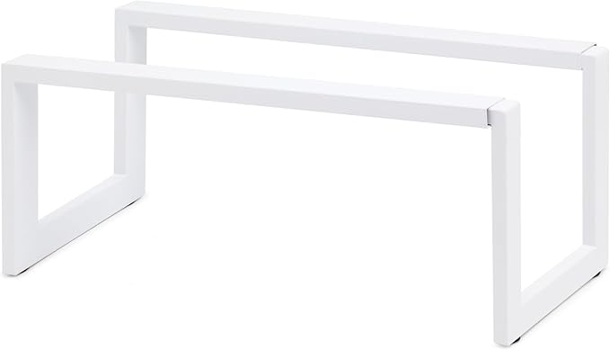 QUALIAZERO 2-Tier Expandable Shoe Rack โ Durable Organizer Shelf for Entryways, Bedrooms, Bathrooms, and Laundry Rooms (GLACIER WHITE, 1 PACK)