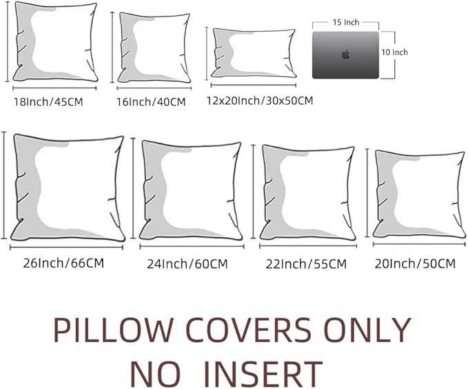 Fancy Homi Set of 2 Boho Olive Green Decorative Throw Pillow Cover 22x22 Inch for Couch Bed Sofa, Aesthetic Modern Organic Farmhouse Home Decor, Soft Cotton Cute Accent Macrame Woven Cushion Case