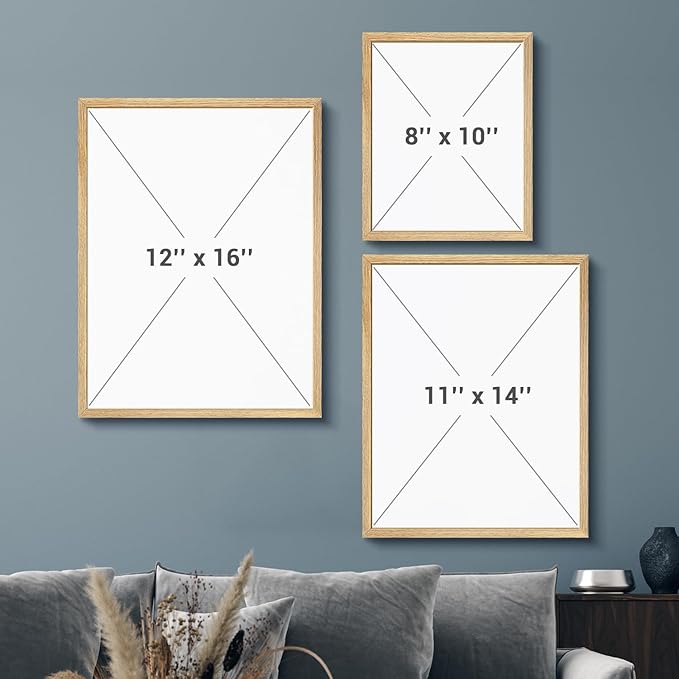 wall26 Custom Framed Poster Wall Art for Living Room, Bedroom Canvas Prints for Home Decoration Ready to Hang - 8"x10" Natural