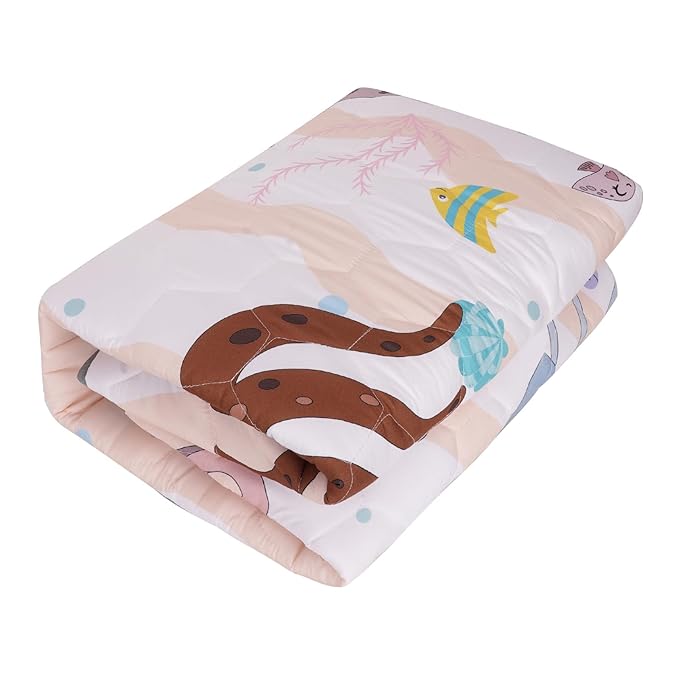 Baby Play Mats for Floor, Premium 50x50 Playpen Mat, Odorless Baby Mat, Soft Padding Infant Play Mat, Non-Slip Cushioned Baby Playmat for Babies, Machine Washable Easy Care (Marine Animals)