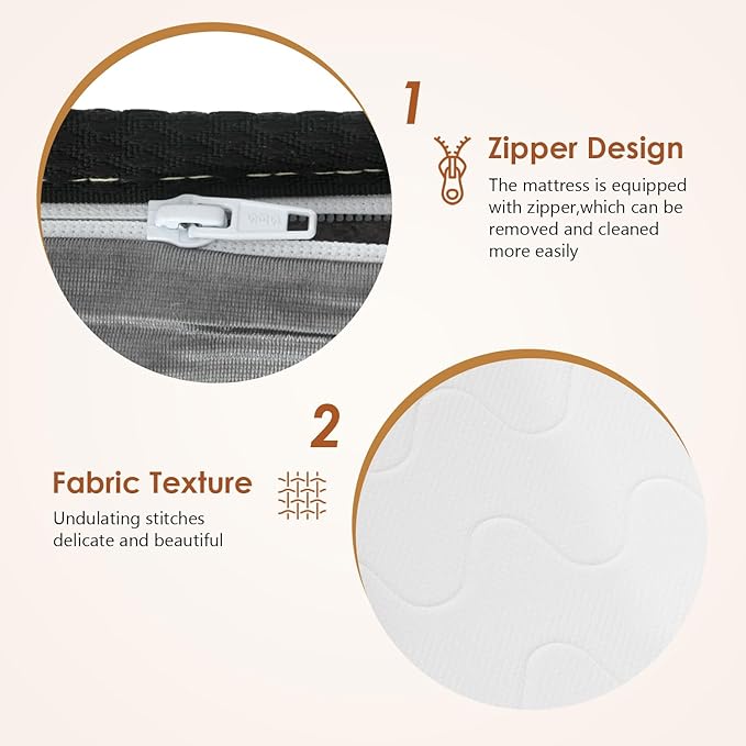 PayLessHere 10 Inch Innerspring King Mattress Medium Firm Hybrid Mattress with Removable Cover CertiPUR-US Certified Bed-in-a-Box Pressure Relief Foam Mattress,White