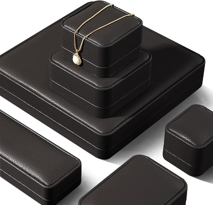 Leather Bracelet Gift Box for Men - Premium Small Luxury Bangle Box (Brown)