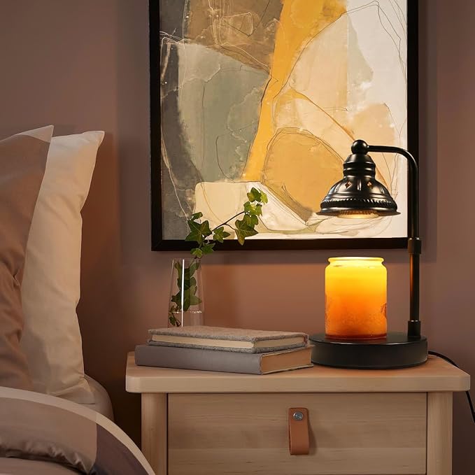 LIDORE Candle Warmer, Candle Warmer Lamp with Timer, Candle Lamp with USB Charger, Gift for Mothers Day Valentines Day Christmas New Year, Home Decor, Aromatherapy Warmer for Yoga