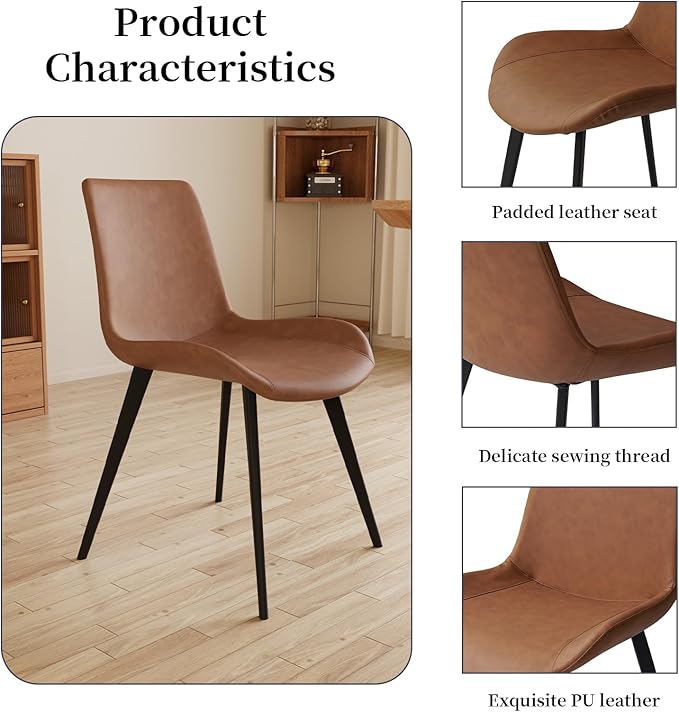 63"- 78.7" Extendable Dining Table Set for 8, Modern Kitchen Table with Dining Chairs for 6-8 Person, Thickened Expandable MDF Wooden Table with Metal Legs for Dining Room, Kitchen, Living Room