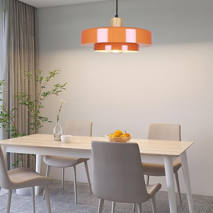 Plug in Pendant Light Modern Pendant Lamp E26 Vintage Hanging Light Fixture with 14ft Cord On/Off Switch for for Dining Room Bedroom Living Room Kitchen Island