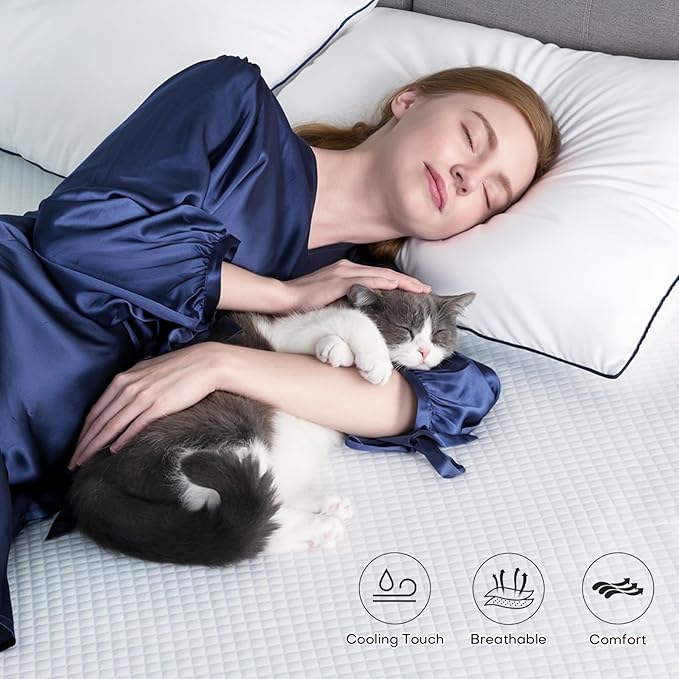 3 Inch Memory Foam Mattress Topper King Size, 2 Inch Cooling Egg Crate Gel Memory Foam Plus 1 Inch High Density Gel Bed Topper