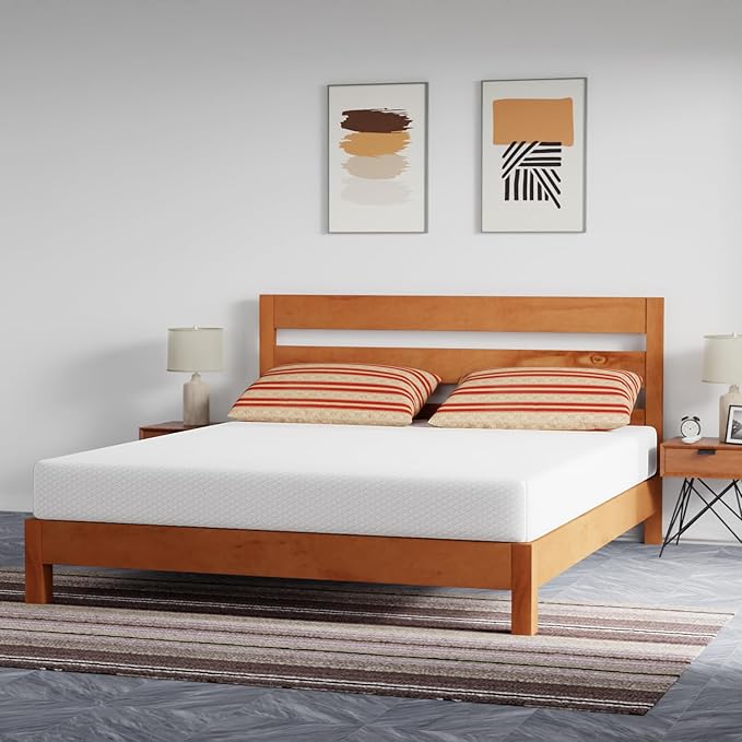 FDW 8 inch Gel Memory Foam Mattress for Cool Sleep & Pressure Relief/Medium Firm Mattresses/CertiPUR-US Certified/Bed-in-a-Box/Pressure Relieving,California King