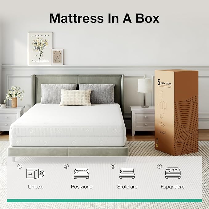 Novilla Queen Mattress, 12 Inch Mattress Queen Size, Comfort Foam Mattresses with Air Cutting Design & Breathable Cover for Cooling Night Sleep & Pressure Relief, CertiPUR-US Certified