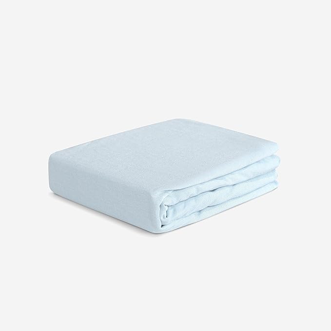 Bedgear Baby Hyper-Wool Performance Crib Sheet – Warmth No Overheating – Soft Touch Wool Blend – Fitted, Breathable, Machine Washable Crib Sheet – 50% Polyester, 45% Viscose, 5% Wool, Baby Blue