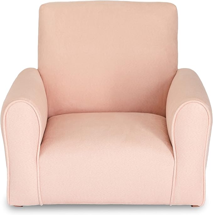 Kid Rocking Chair for Toddlers, Child Chair for Little Kids, Upholstered Toddler Armchair for Children, Comfy and Cute Little Kid Chairs (Rockers, Blush)