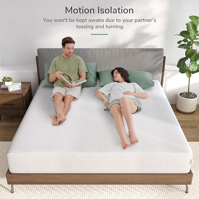 Novilla King Mattress, 10 Inch Memory Foam Mattress King Size with Comfort Foam for Pressure Relief & Fresh Cool Sleep,Removable Washable Cover,King Memory Foam Mattresses, Medium Firm