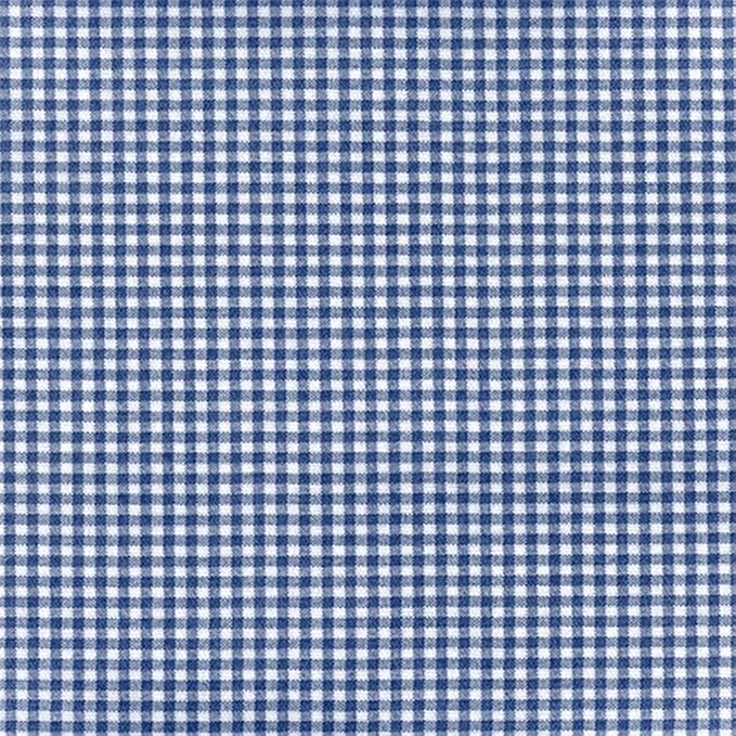Barnett Home Decor Dining Chair Cushions with Ties – Size Small 15 x 17 - Latex Foam Fill, 100% Cotton, Machine Washable Chair Pads for Kitchen Chairs, Made in USA (Madrid Navy Blue/Pack of 2)