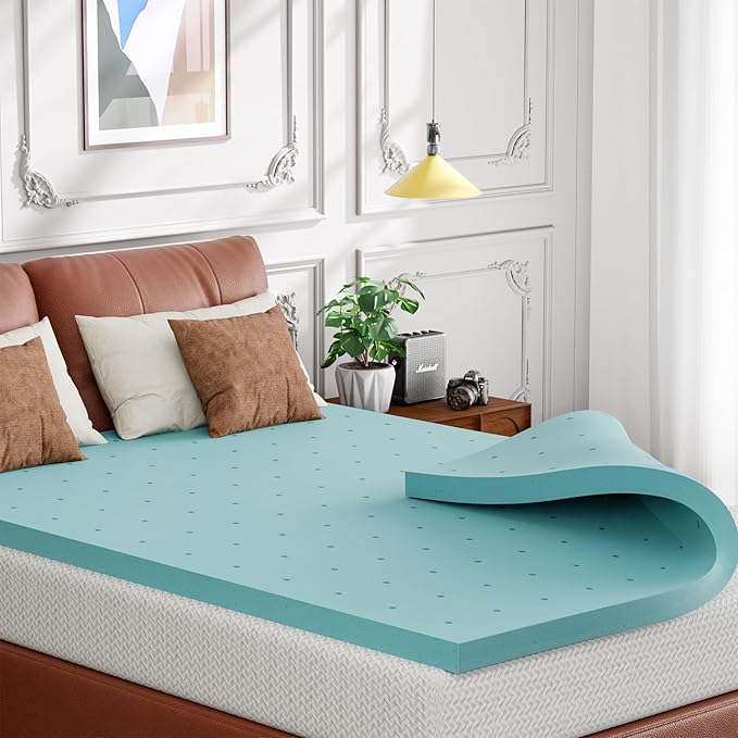 FDW 5 inch Full Mattress Gel Memory Foam Mattress for Cool Sleep,Medium Firm,with 2 Inch Gel Memory Foam Topper Set/,Pressure Relief,CertiPUR-US Certified (Full)