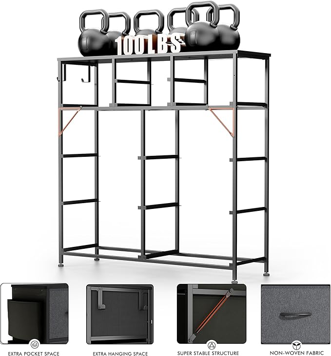 Lulive Dresser for Bedroom with 10 Drawers, Chest of Drawers Fabric Storage Tower, Organizer Unit for Living Room, Hallway, Closet
