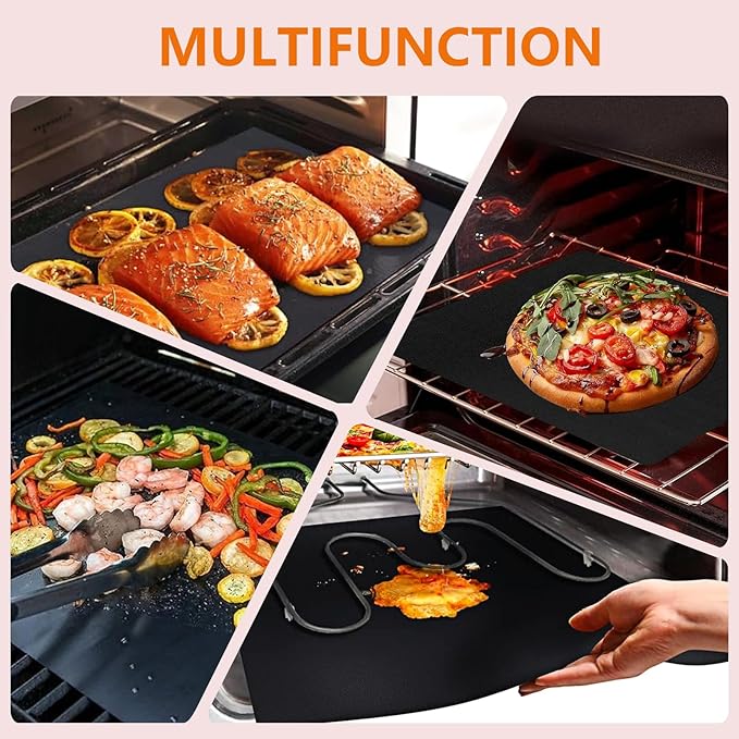 Air Fryer Oven Liners and Mesh Grill Mats Compatible with Ninja Foodi SP101 SP201 SP301,Reusable 12inch Non-Stick Liner for Bottom of Oven and Air Fryer Toaster Oven Mat for Oven