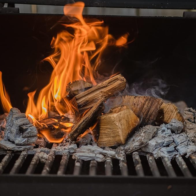 Fire & Flavor Turkey Perfect Premium All Natural Cherry Wood Chunks for Smoking - Smoking Wood Chunks - Charcoal for Grilling