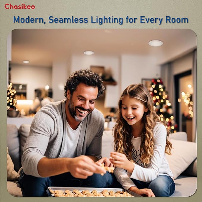 5/6 Inch LED Disk Lights - 5CCT Adjustable (2700K-5000K) Dimmable Flush Mount Disc Light Low Profile Recessed & Surface Mount Ceiling Lights, CRI90+, 14.8W 1150LM, UL/FCC/Energy Star (4 Pack)