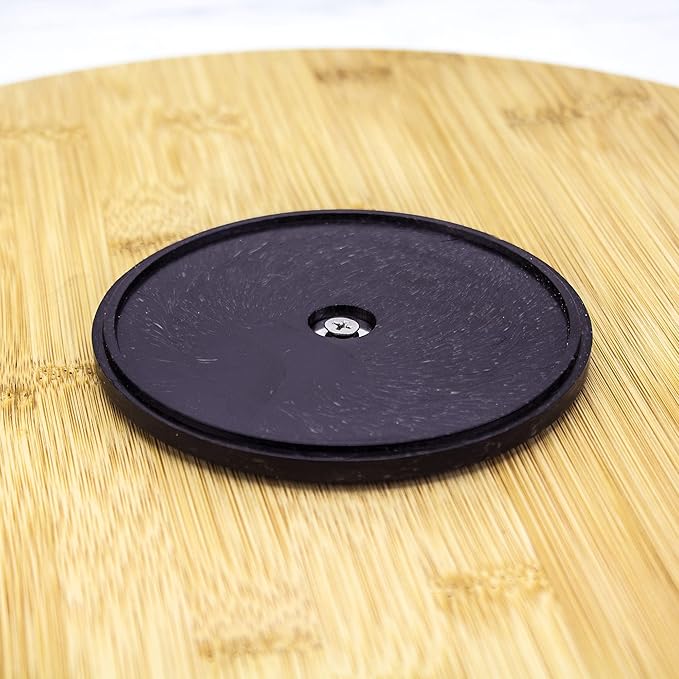 Lazy Susan Organizer for Cabinet, Pantry or Tabletop – 14" Bamboo Turntable for Kitchen, Counter or Spice Rack Storage
