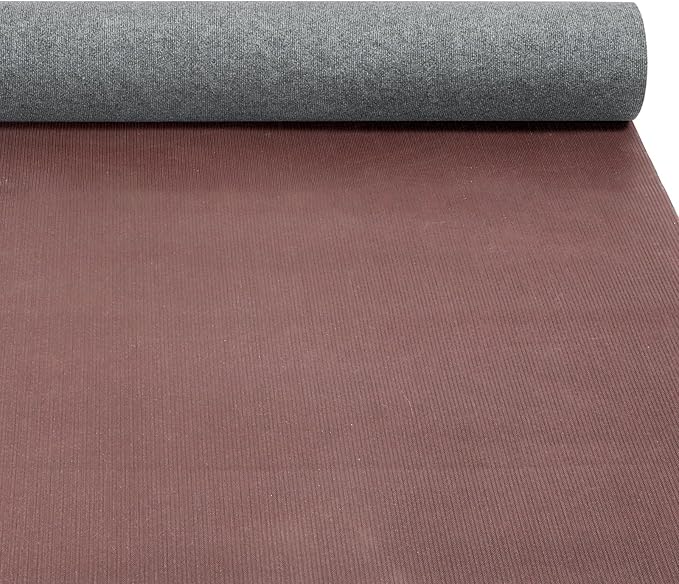 Marine Carpet,5 FT x 10 FT Smoke Gray Indoor Outdoor Carpet 0.2" Thick Boat Carpet with Water-Proof TPE Backing, Non-Slide Outdoor Marine Carpet Roll for Home, Patio, Porch, Deck
