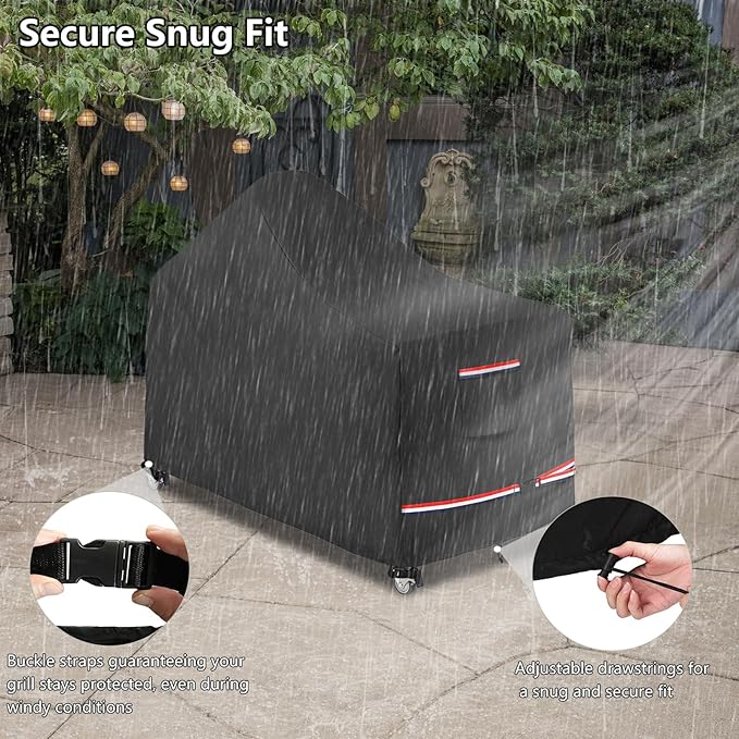 72 Inch Large Green Egg Big Grill Table Cover, Kamado Ceramic BBQ Grill Cover, Waterproof Heavy Duty Outdoor Grill Cover, BBQ Cover, Grill Cart Cover