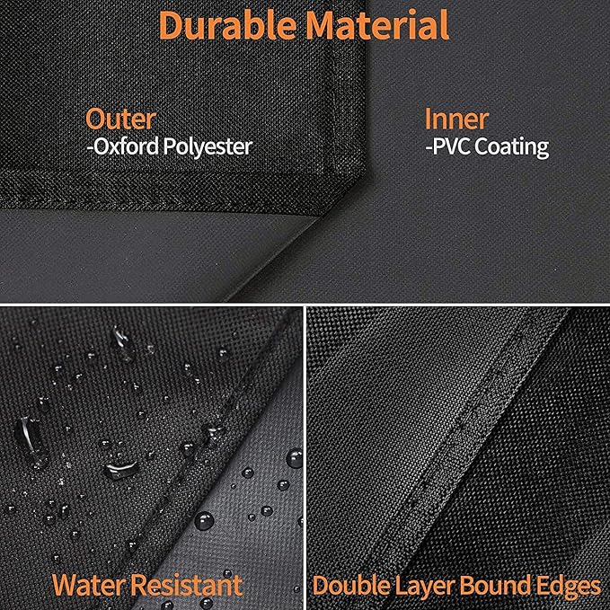ZBXFCSH Heavy Duty 600D Polyester 73701 Cover Fits for PB Rancher 700,700D, 700S, 700SC, 440D. Waterproof Wood Pellet Grill Cover, All Weather Protection Outdoor BBQ Cover