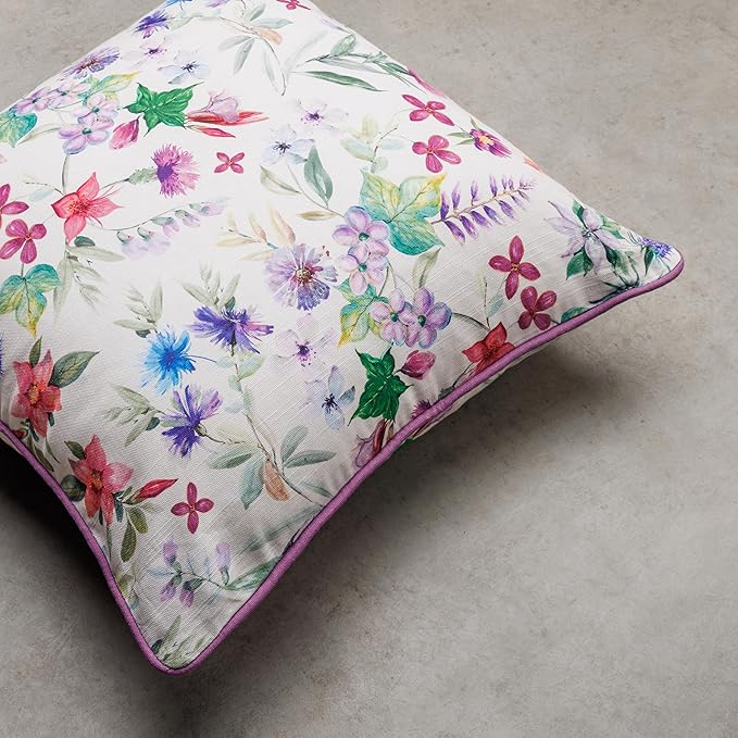 Maison d' Hermine Decorative Pillow Covers 18 x 18 Inch Square 100% Cotton Throw Pillow Covers with Zipper - Chair, Couches, Sofas, Bedroom, Home for Easter Decorations (Chardon)