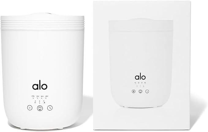 Alo Aura Diffuser + Sleep & Downshift Essential Oil - Curated Blend - Unwind and Settle The Mind - Therapeutic Grade