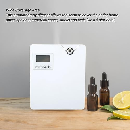 Essential Oil Diffuser and Humidifier with Atomization Technology, Large Coverage Area, Low Noise, ABS Material, US Plug