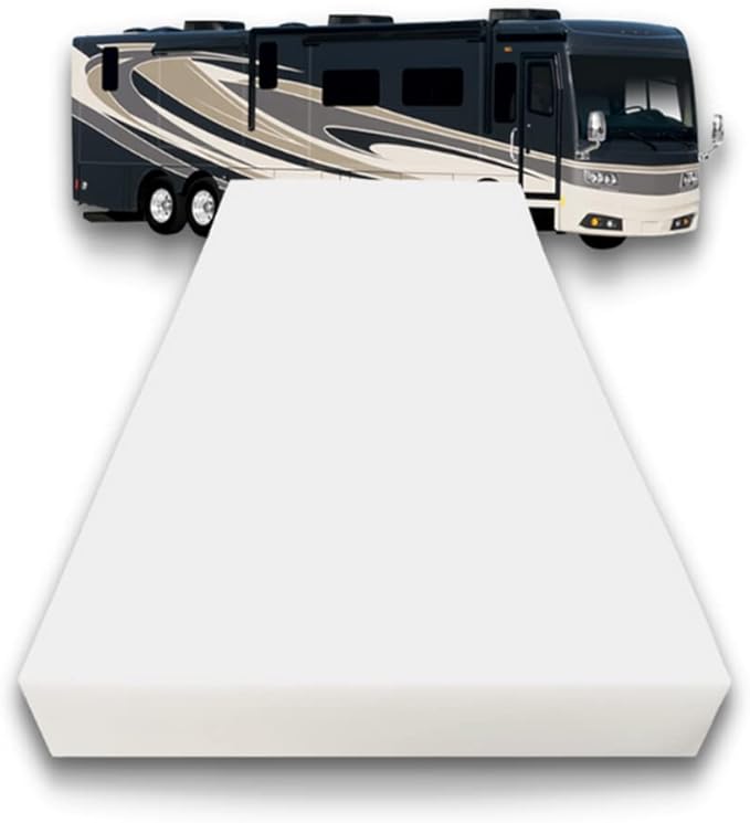 FoamRush 3-Inch Bunk (28" x 72") High Density Foam RV Mattress Replacement, Medium Firm, Pressure Relief Support, Travel Camper Trailer Truck, Made in USA, CertiPUR-US Certified, Cover Not Included