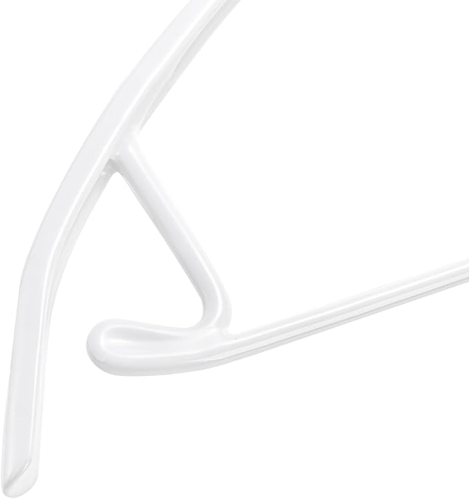 Tosnail 20 Pack Non-Slip Suit Hangers with Pants Bar and Strap Hook, Metal Coat Hangers, Anti-Slip Sweater Shirt Hangers, Dimple & Crease Free Closet Organizer - White