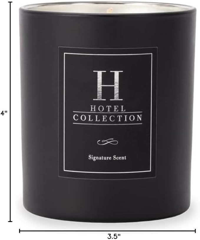 Hotel Collection - Sweetest Taboo Single Wick Classic Candle - Hotel Inpsired Luxury Candle - 90 - Hours Burn Time - Hints of White Woods, Pomegranate, and Peony - 14 oz - Black