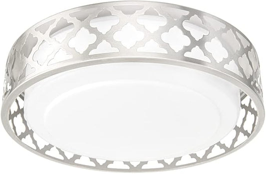 14inch LED Ceiling Light, 20W 1400 Lumens Dimmable Flush Mount Lighting Fixtures, 3000K Warm White, Brushed Nickel Finish, ETL Listed for Kitchen, Hallway, Bedroom, Laundry