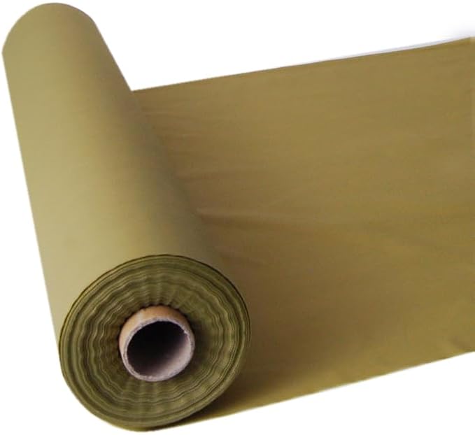 Craft And Party, Gold Plastic Table Cover Roll - 40in X 100 feet Heavy Duty Plastic Banquet Table Cover Roll. (Gold)