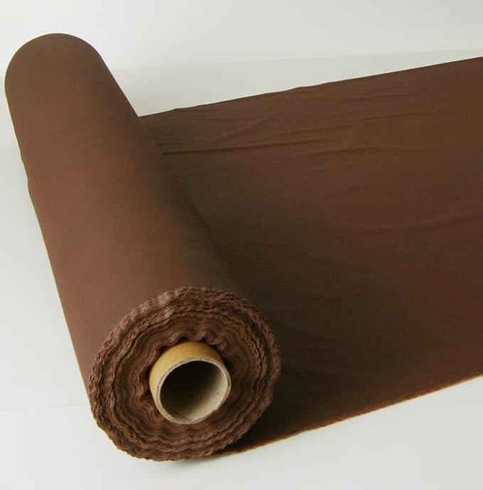 Craft And Party, Brown Plastic Table Cover Roll - 40in X 100 feet Heavy Duty Plastic Banquet Table Cover Roll. (Brown)
