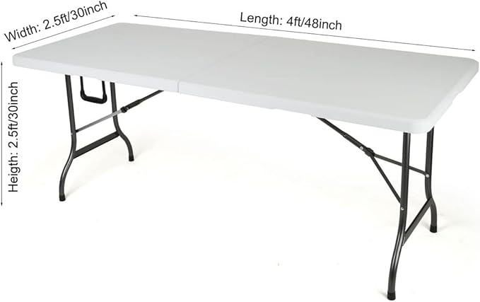 2 Pack 4FT Lime Spandex Tablecloth Stretch Fitted Table Cover for Rectangular Table Event, Wedding, Banquet and Parties