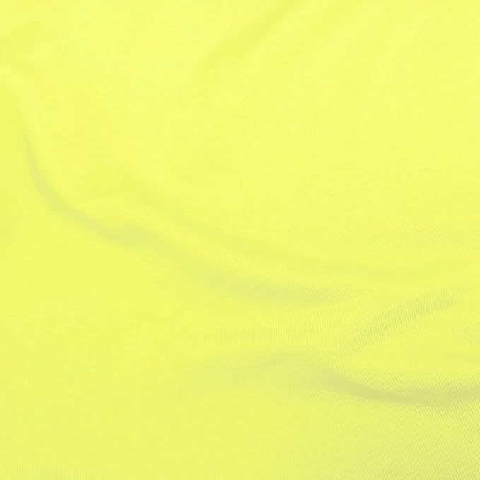 2 Pack 6FT Lemon Yellow Spandex Tablecloth Stretch Fitted Table Cover for Rectangular Table Event, Wedding, Banquet and Parties