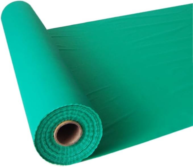 Craft And Party, Emerald Green Plastic Table Cover Roll - 40in X 100 feet Heavy Duty Plastic Banquet Table Cover Roll. (Emerald Green)