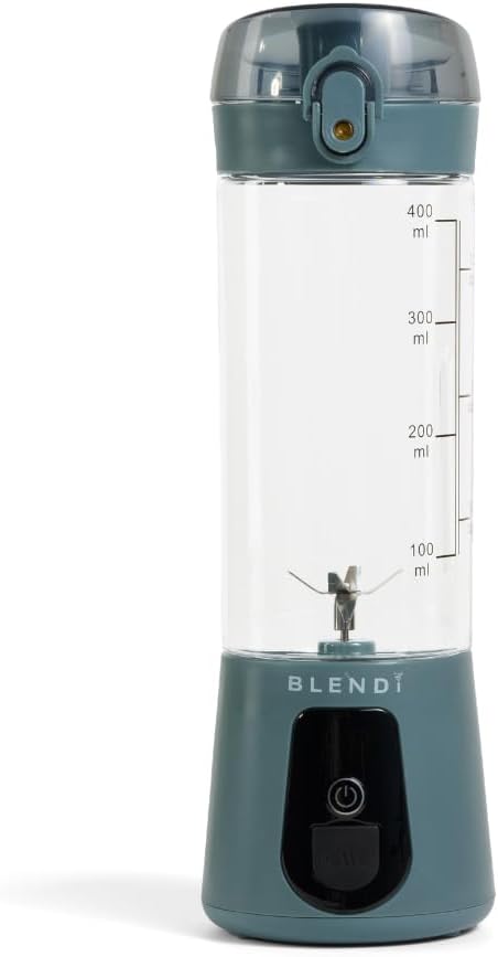BLENDi Lite Portable Blender (17oz) – USB Rechargeable, Powerful 70W Motor for Smoothies, Protein Shakes & More – Compact, Travel-Friendly & BPA-Free (Gray)