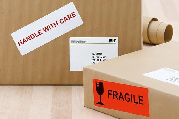 Address & Barcode Labels Replacement for DYMO 30251 (1-1/8" x 3-1/2") [10 Rolls/1300 Labels] Compatible with DYMO Labelwriter 450, 4XL,550,5XL & Zebra Desktop Printers