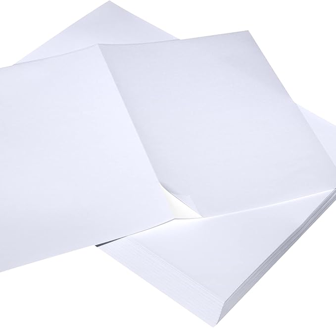 9527 Product Half Sheet Self Adhesive Shipping Labels for Laser & Inkjet Printers White Blank,2 Labels per Sheet, 200 Labels