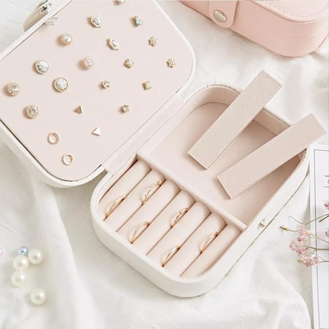 Personalized Jewelry Box Gifts for Women Custom Travel Jewelry Case Organization Leather Customized Birthday Anniversary Bridesmaid Gifts