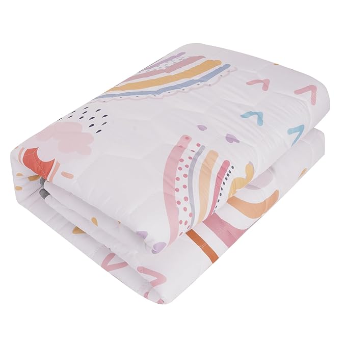 Baby Play Mat 50x50, Premium Baby Mat for Floor, Odorless Baby Mat, Soft Baby Playmat for Infants, Non-Slip Baby Play Mat for Playing, Machine Washable Baby Crawling Mat (Boho Rainbow)