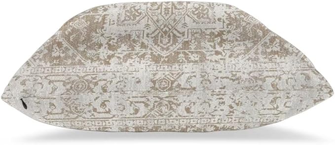 Boho Pillow Covers 24x24 Set of 2, Brown Beige Carpet Pattern Outdoor Decorative Throw Pillows Ethnic Rustic Farmhouse Cushion Cases Linen Gifts for Couch Sofa Decor