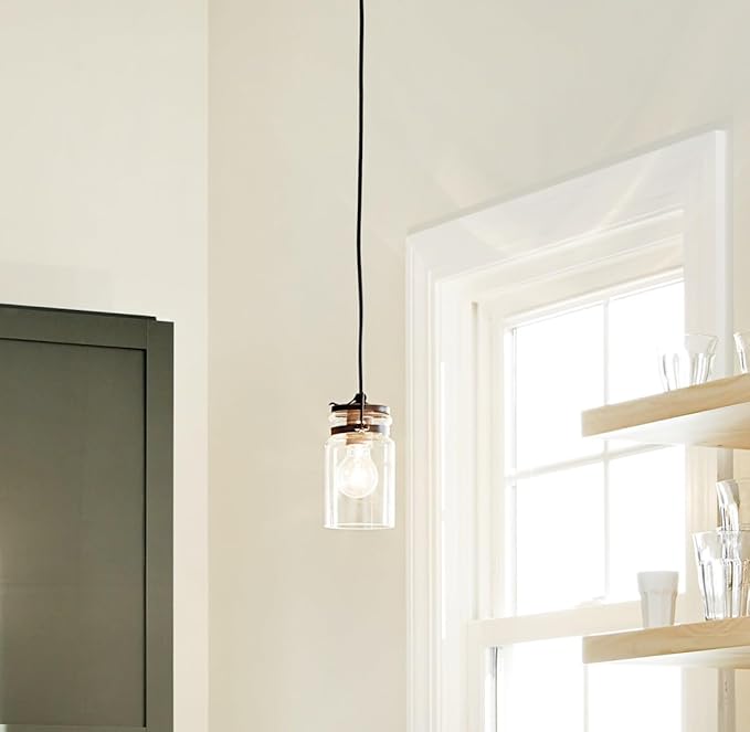KICHLER Brinley 7.75" 3 Light Pendant with Clear Glass Olde Bronze®