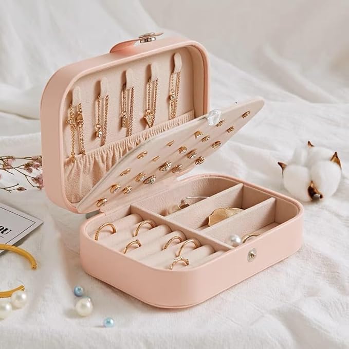 Personalized Jewelry Box Gifts for Women Custom Travel Jewelry Case Organization Leather Customized Birthday Anniversary Bridesmaid Gifts