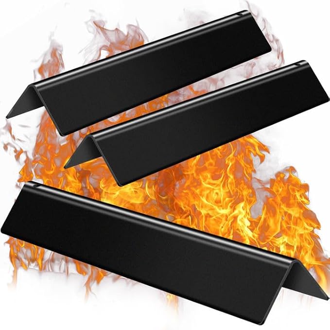 7635 Flavorizer Bars 15.3 Inch for Weber Spirit Grill Parts Spirit 200 & GS4 Spirit II 200 E/S210 Grill Parts with Front Control, 3 Pcs Grill Flavor Plate for Weber 69785 68949