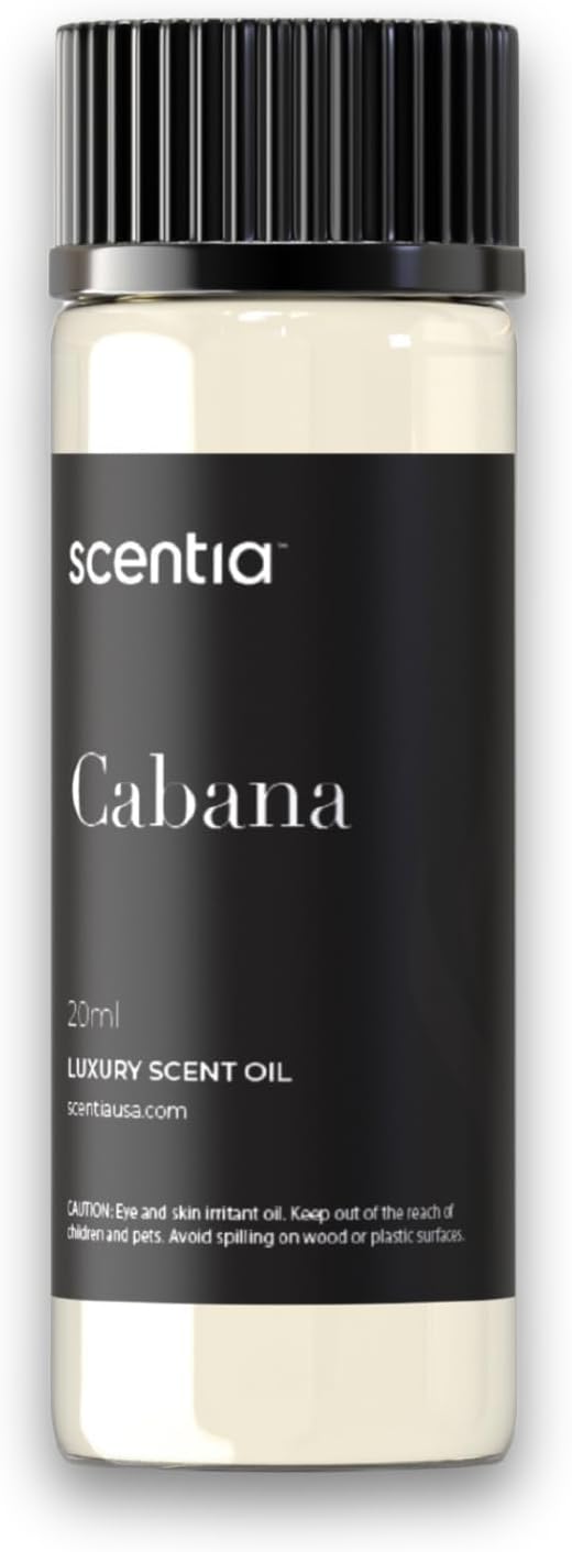 Hotel Diffuser Oil Inspired by The Ritz Carlton Hotel Scent - 20 mL 0.67 fl oz - Fragrance Oil Blend Botanical Jasmine, Bergamot & Fresh Marine Notes for Aromatherapy Diffusers - Cabana