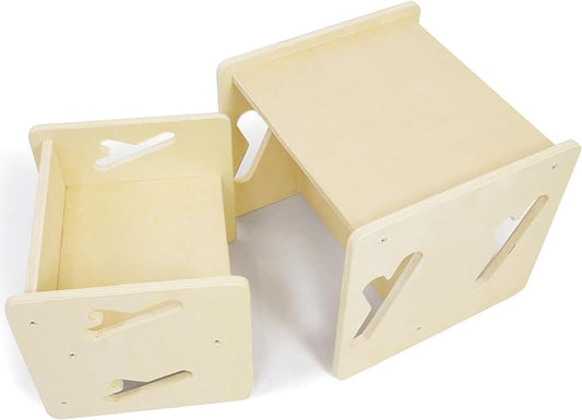Montessori Weaning Table and Chair Solid Wooded Toddler Table and Chair Set Kids Montessori Furniture