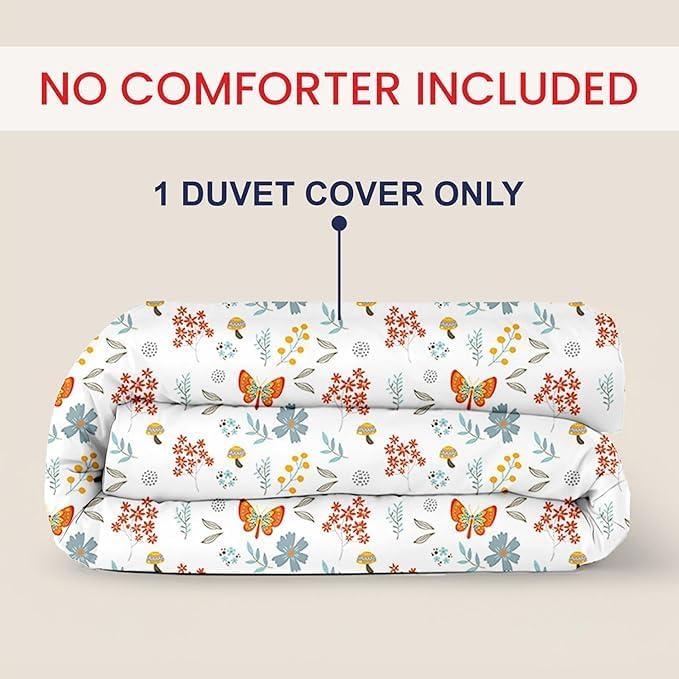 Kotton Culture 1 Pc Custom Size Duvet Cover Only -100% Egyptian Cotton Sateen 600 Thread Count Ultra Soft Premium Durable Comforter Cover Zipper Closure & Corner Ties (Rain Forest, Custom)